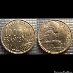 Oa 100 francs Cochet 1956 24mm 6g