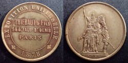 b- Jeton Thiébaut & fils Exposition Universelle 1878