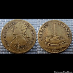 m- Jeton Roy Louis XVI