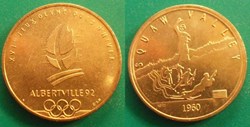 b-  Jeton Albertville 1992 XVI èmes Jeux Olympiques d'hiver "Squaw Valley 1960"
