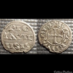 Aquitaine Comté du Poitou Richard Cœur de Lion Denier ND (1189-1199)