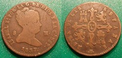 Espagne 8 maradevis 1837 Ségovie