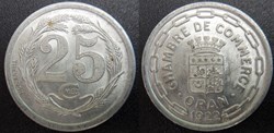p- MN Oran (Algérie) 25 C. 1922 Al Elie:10.4
