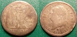 A-Constitution 15 Sols 1791 Marseille type Français