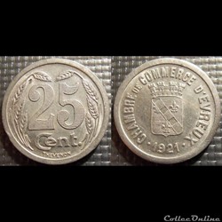 p- MN Evreux 25 C. 1921 Al Elie:10.3