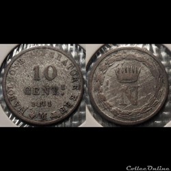 Italie Napoléon 10 Centesimi 1811 M