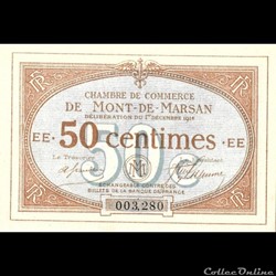 A1 50C. Chambre de Commerce de Mont de Marsan Délibération du 1 décembre 1914