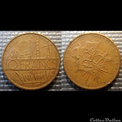 Lg 10 francs Mathieu 1980 FAUX 26mm 9.91g