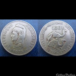 Djibouti - Territoire Français des Afars et des Issas 100 Francs 1975 Dauphin