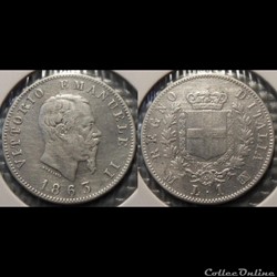 Italie 1 Lira 1863 M
