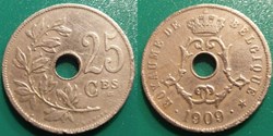 Belgique 25 Centimes 1909 Belgique