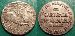 s- jeton BP Le trésor des monnaies antiques n°8 Carthage Décadrachme