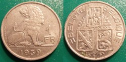 1 Franc 1939 Belgie-Belgique