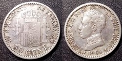 Espagne 50 Centimos 1904