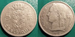 5 Francs 1962 Belgique