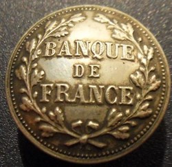 Bouton BANQUE DE FRANCE 26mm