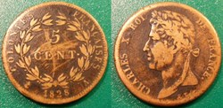 Colonies Générales 5 Centimes Charles X 1828 A