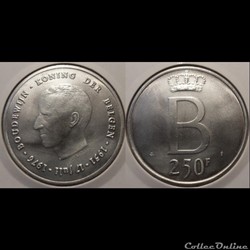 Belgique 250 Francs 1976 Der Belgen