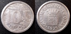 p- MN Oran (Algérie) 10 C. 1921 Al Elie:10.2