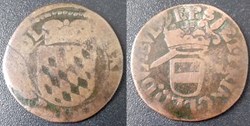 Belgique - Liège - Principauté Episcopale - Maximilien-Henri de Bavière - 1 Liard 1650-1660