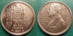 20 Francs 1947 Louis II