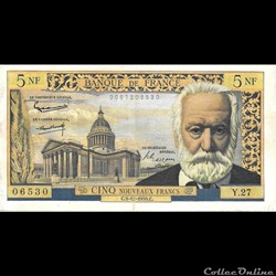 5 francs Victor Hugo