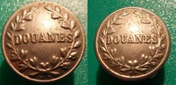 Bouton Douanes 17 et 21mm
