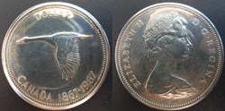 Canada 1 Dollar 1967 Centenaire de la Confédération