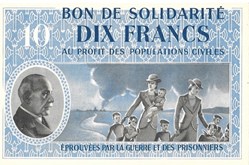 a0- Bon de solidarité DIX FRANCS Pétain