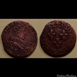 G1 Louis XIII Tours Double Tournois 1634 E
