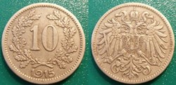 Autriche 10 Heller 1915