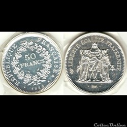 Nb 50 francs Hercule 1980 41mm 30g
