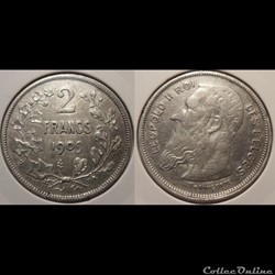 Belgique 2 Francs 1909 Des Belges