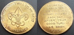e- J etr USA Boy Scouts Pocket Coin
