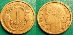 Hc 1 franc Morlon 1933 avec 3 plus bas