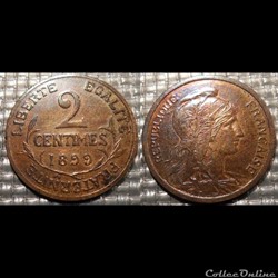Ba 2 centimes Dupuis 1899