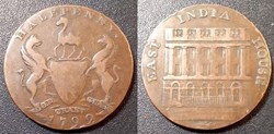 Inde Compagnie East India House Half Penny 1792