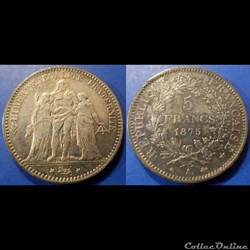 J-Troisième République 5 Francs Hercule 1875 A