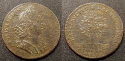 m- Jeton Louis XIV - Ordinaire des Guerres - Dat Fructus Dat Que Coronas