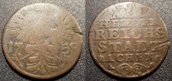 Allemagne - Ville libre Impériale d'Aix la Chapelle - 12 Heller 1758 MR