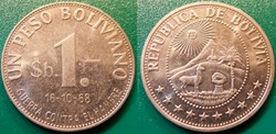 1 Peso Boliviano 1968