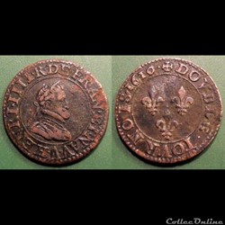 F10 Henri IV double tournois 1610 A Paris