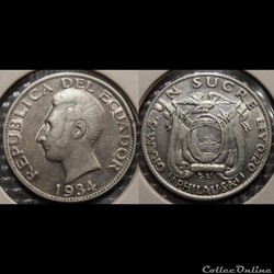 Equateur 1 sucre 1934