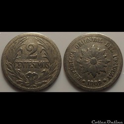 Uruguay 2 Centésimos 1909