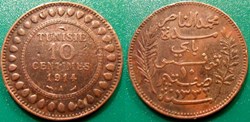 Tunisie 10 Centimes 1914A