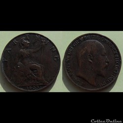Grande Bretagne Farthing 1903