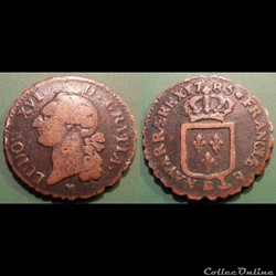 J54 Louis XVI Sol à l'écu 1785 Strasbourg