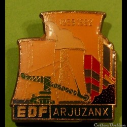 Pin's (40) Arjuzanx Centrale Thermique EDF