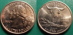1/4 dollar 2007 D Montana