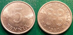 5 Penniä 1980